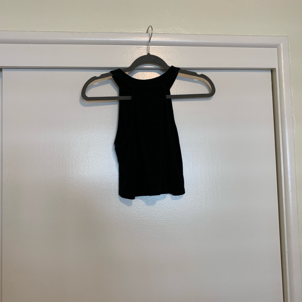 Basic black crop top